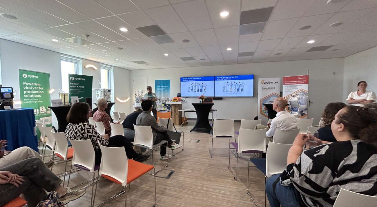 Participants discussing ATMP workforce training at the DARE-NL Annual Conference, September 2026